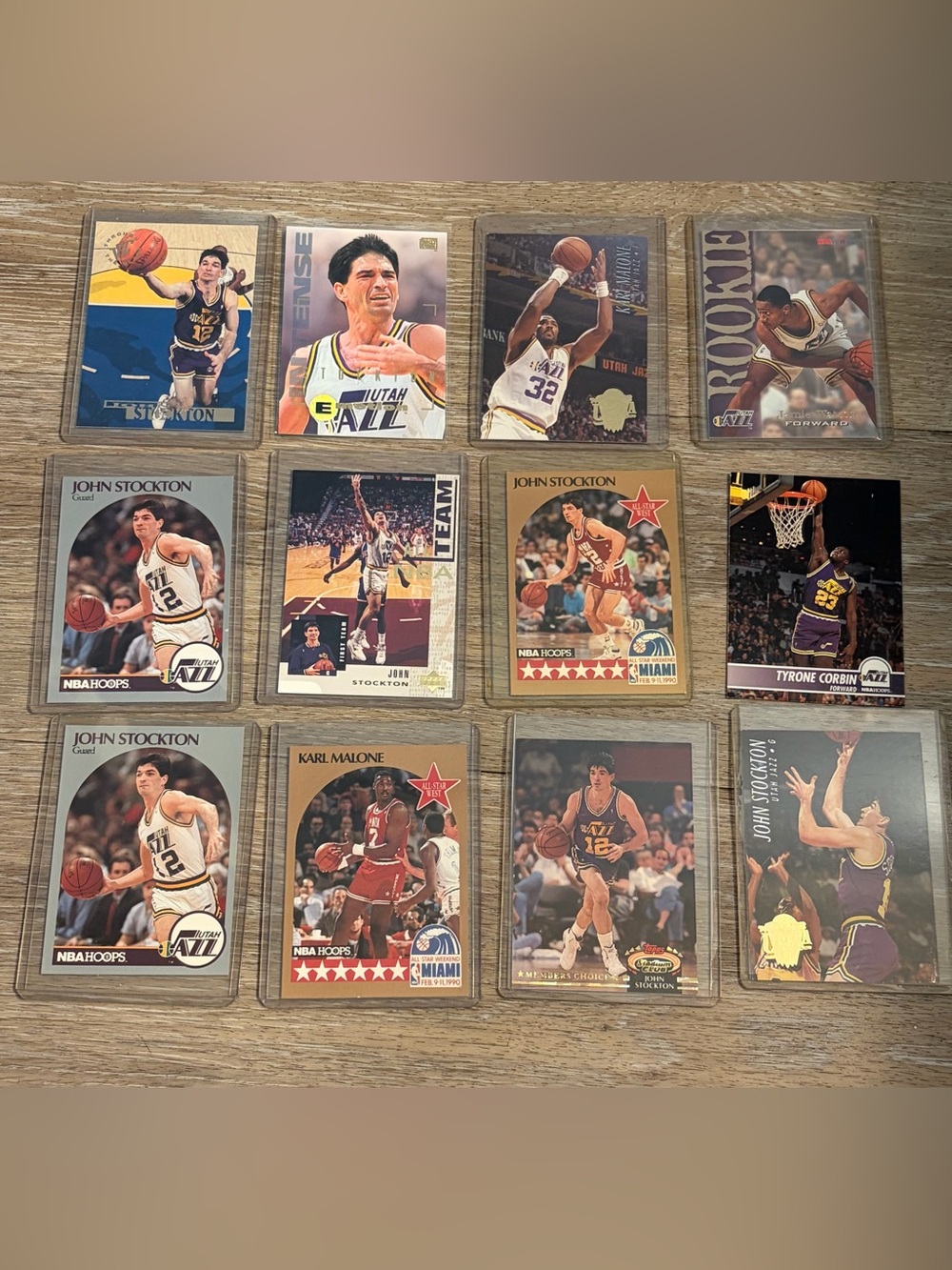 Vintage NBA Hoops Basketball Cards Utah Jazz